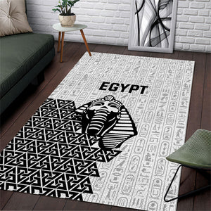 World Football 2026 Egypt Area Rug Pharaohs Hieroglyphs Pride White Version