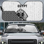 World Football 2026 Egypt Auto Sun Shade Pharaohs Hieroglyphs Pride White Version