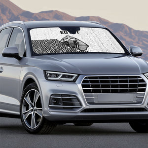 World Football 2026 Egypt Auto Sun Shade Pharaohs Hieroglyphs Pride White Version