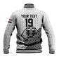 Custom World Football 2026 Egypt Baseball Jacket Pharaohs Hieroglyphs Pride White Version