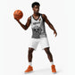 Custom World Football 2026 Egypt Basketball Jersey Pharaohs Hieroglyphs Pride White Version