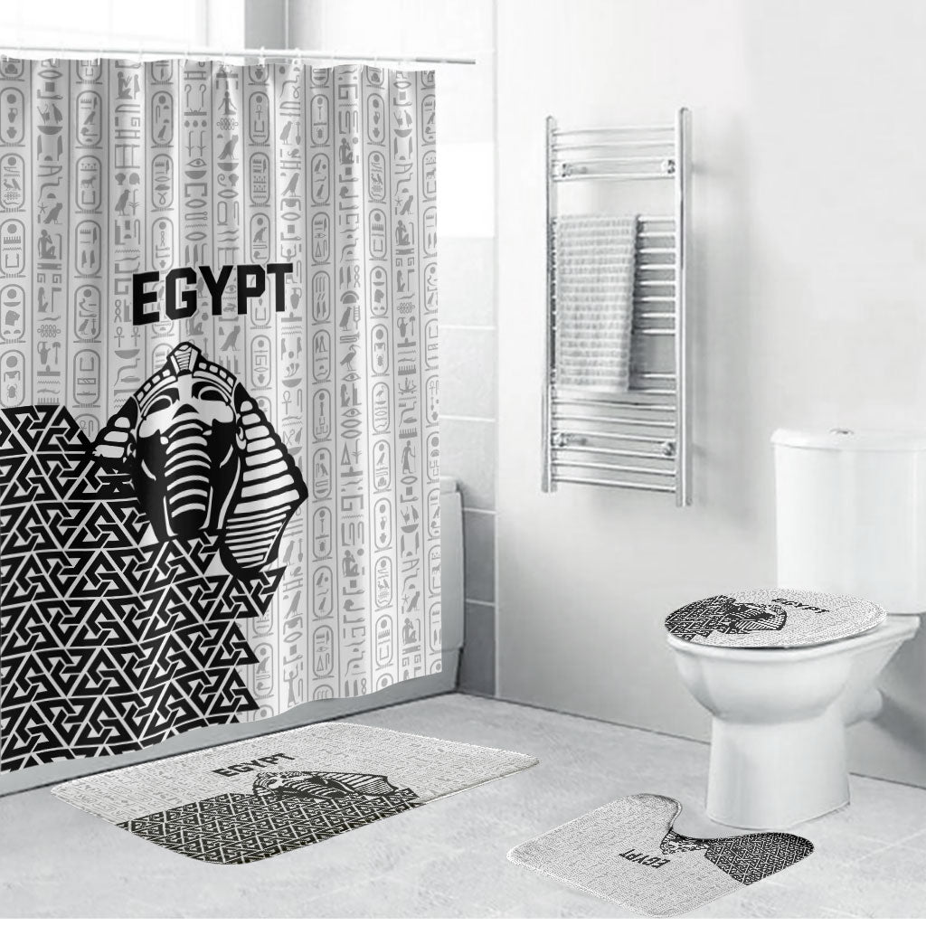 World Football 2026 Egypt Bathroom Set Pharaohs Hieroglyphs Pride White Version