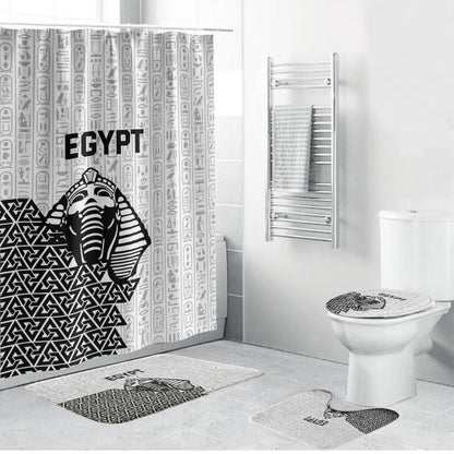 World Football 2026 Egypt Bathroom Set Pharaohs Hieroglyphs Pride White Version