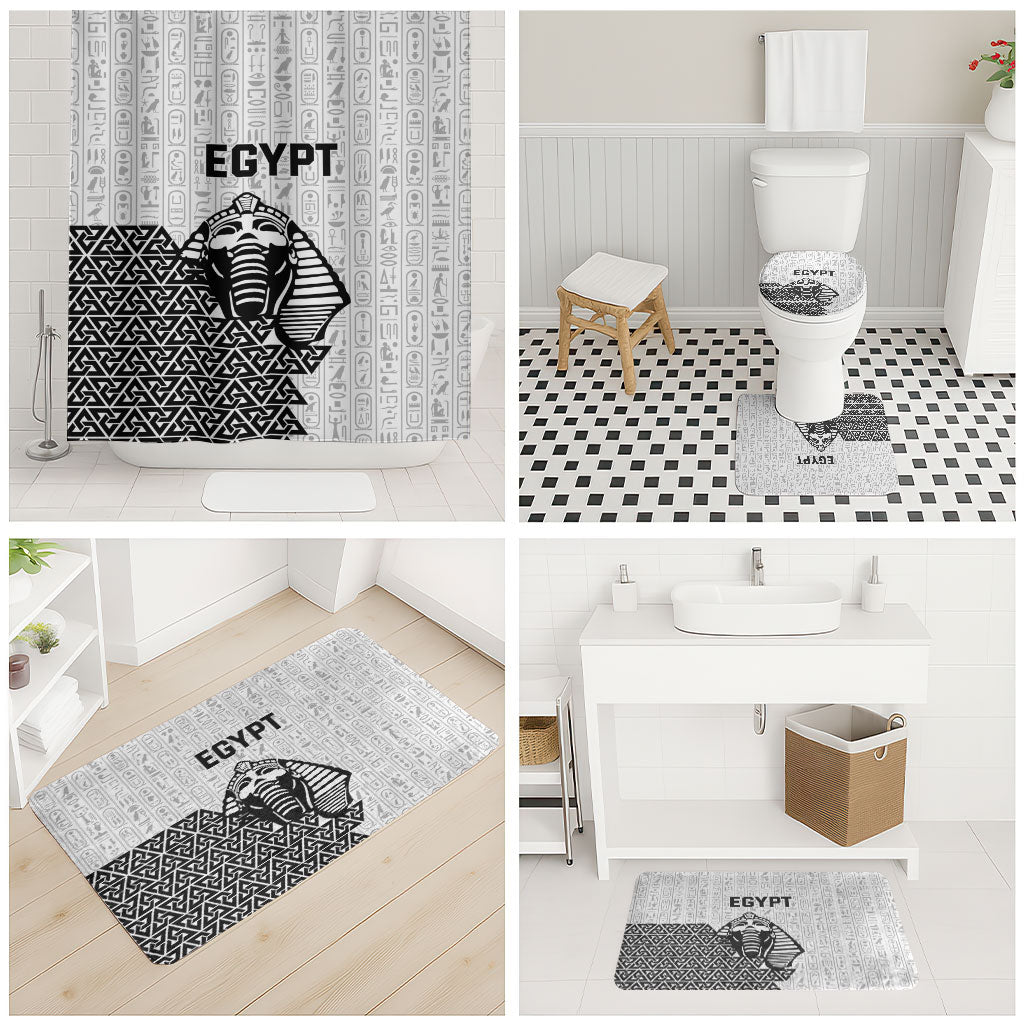 World Football 2026 Egypt Bathroom Set Pharaohs Hieroglyphs Pride White Version