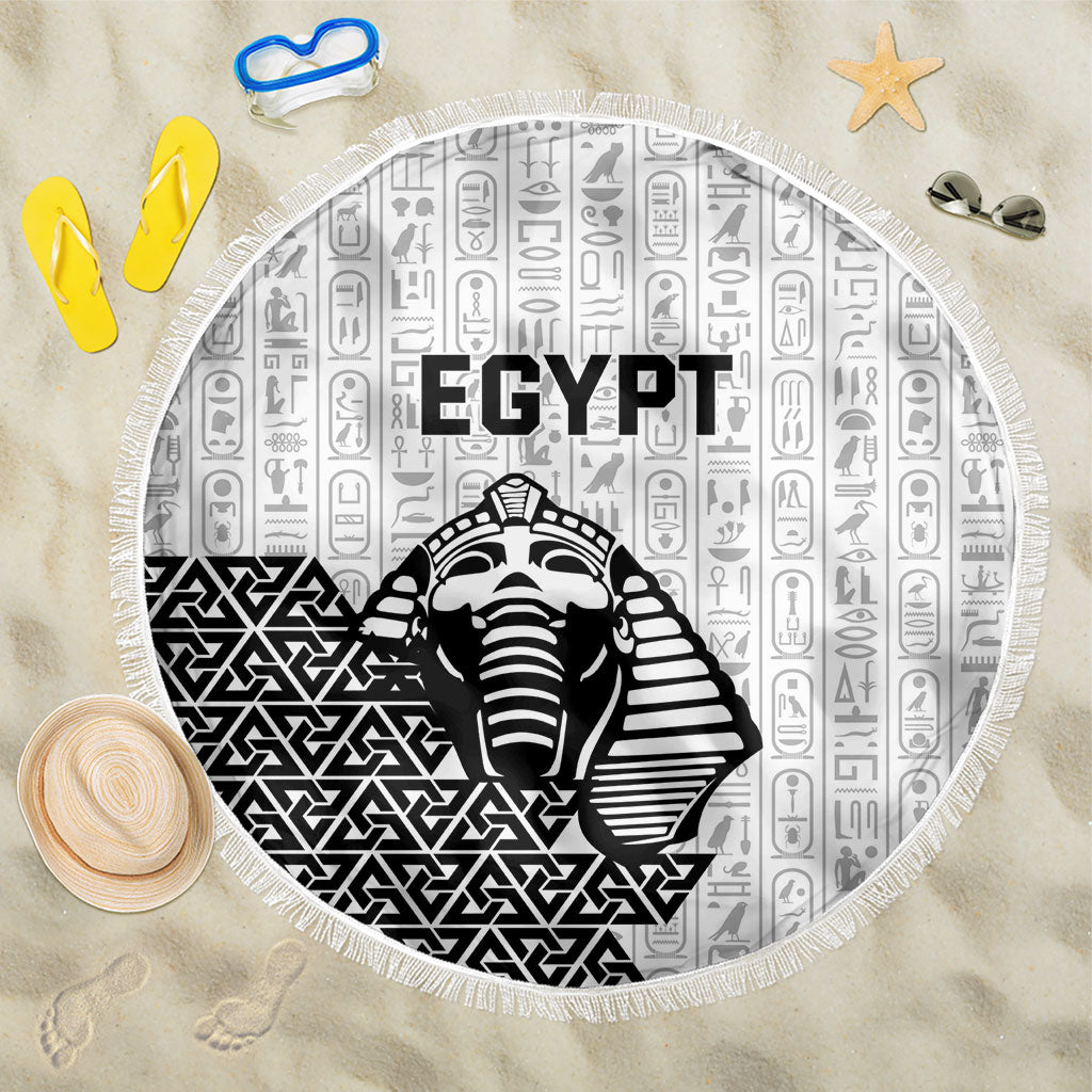 World Football 2026 Egypt Beach Blanket Pharaohs Hieroglyphs Pride White Version
