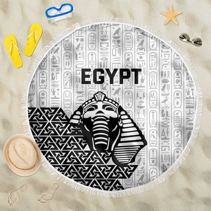 World Football 2026 Egypt Beach Blanket Pharaohs Hieroglyphs Pride White Version