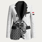 Custom World Football 2026 Egypt Blazer Pharaohs Hieroglyphs Pride White Version