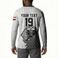 Custom World Football 2026 Egypt Button Sweatshirt Pharaohs Hieroglyphs Pride White Version