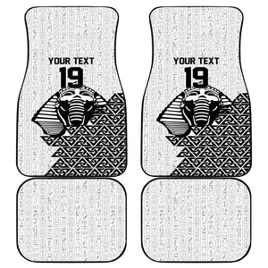 Custom World Football 2026 Egypt Car Mats Pharaohs Hieroglyphs Pride White Version