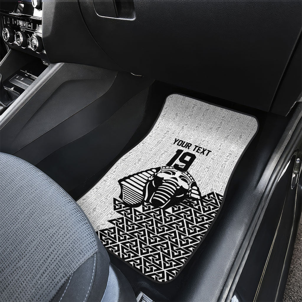 Custom World Football 2026 Egypt Car Mats Pharaohs Hieroglyphs Pride White Version