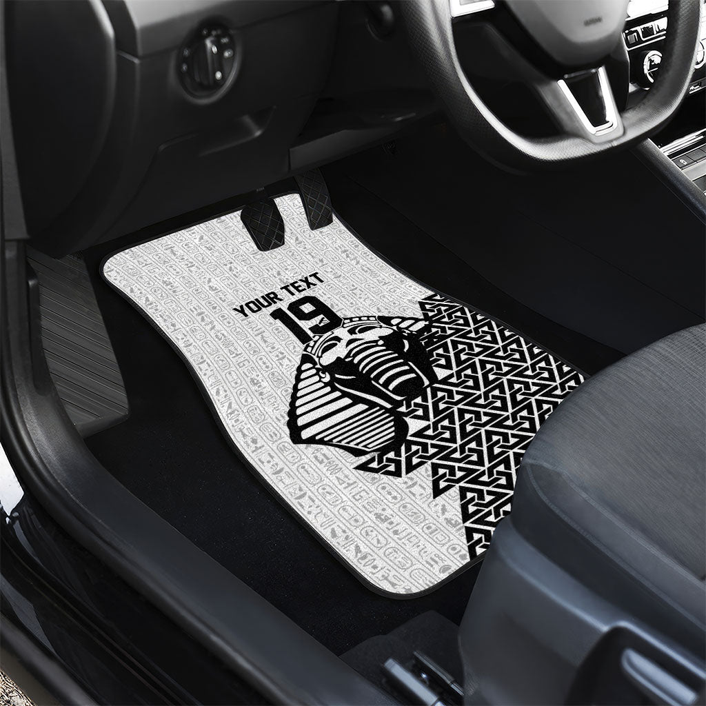 Custom World Football 2026 Egypt Car Mats Pharaohs Hieroglyphs Pride White Version