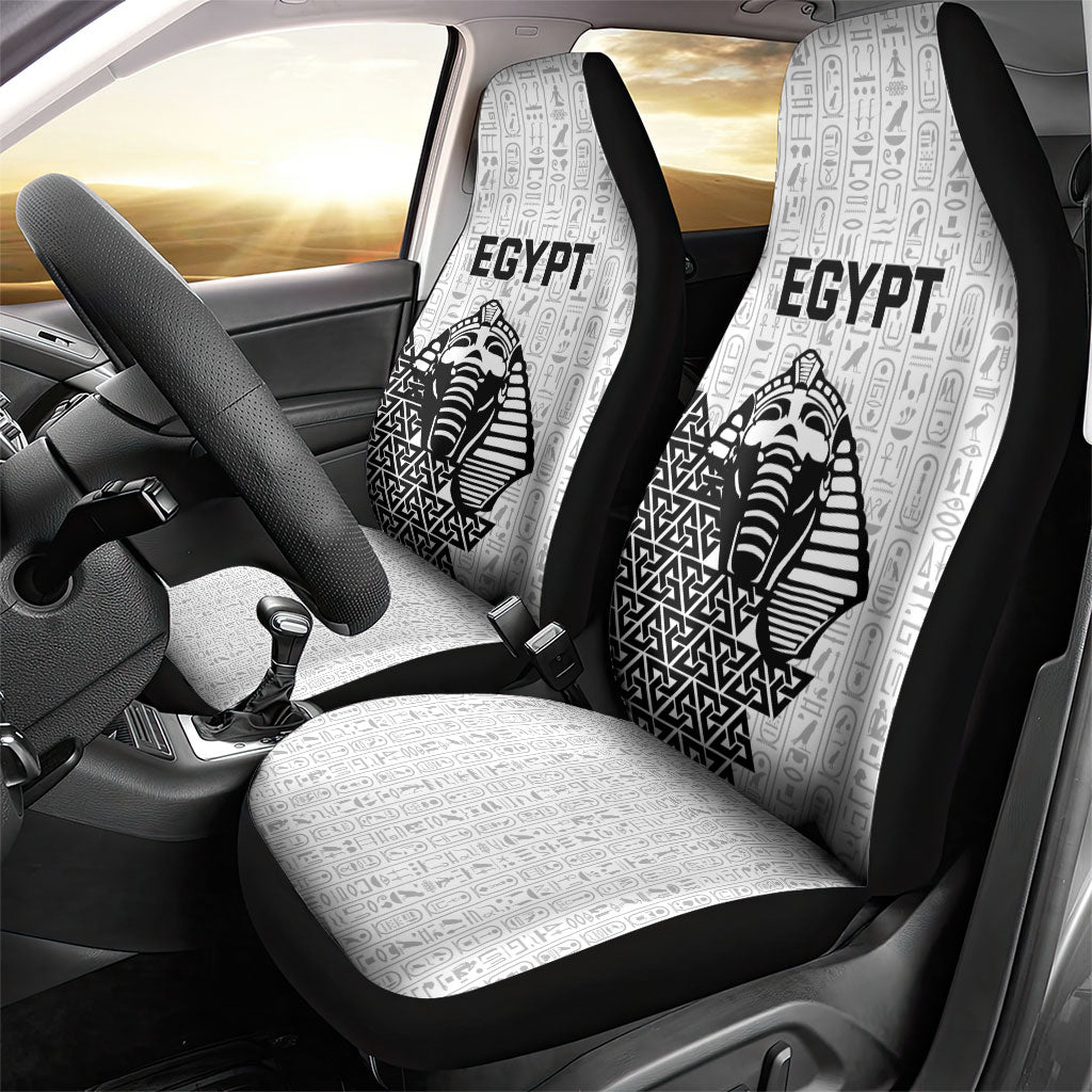 World Football 2026 Egypt Car Seat Cover Pharaohs Hieroglyphs Pride White Version