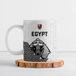 Custom World Football 2026 Egypt Ceramic Mug Pharaohs Hieroglyphs Pride White Version
