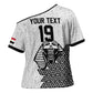 Custom World Football 2026 Egypt Cross Shoulder Shirt Pharaohs Hieroglyphs Pride White Version