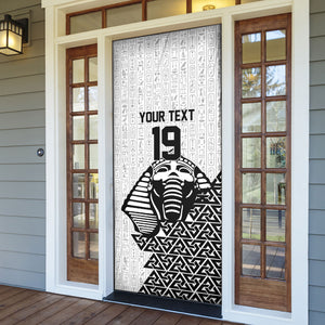 Custom World Football 2026 Egypt Door Cover Pharaohs Hieroglyphs Pride White Version