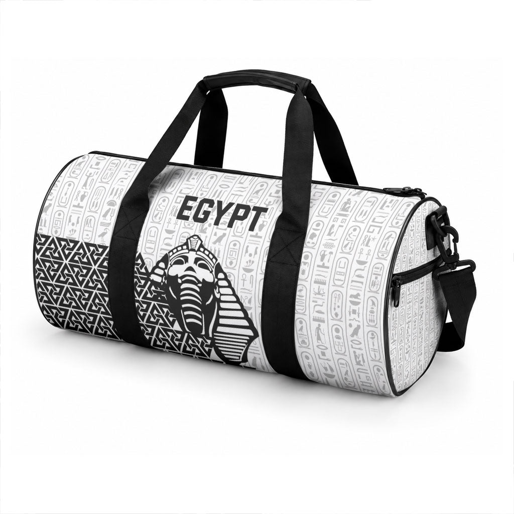 World Football 2026 Egypt Duffle Bag Pharaohs Hieroglyphs Pride White Version