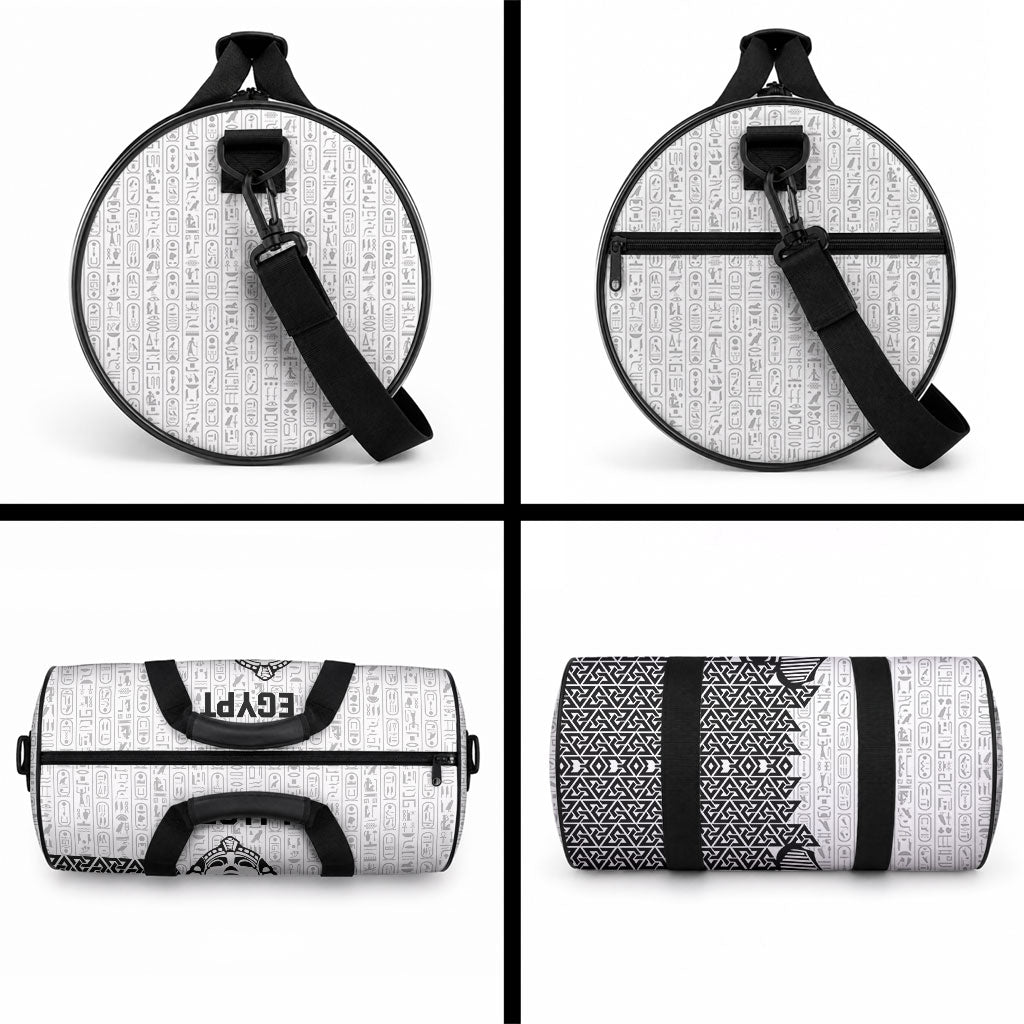 World Football 2026 Egypt Duffle Bag Pharaohs Hieroglyphs Pride White Version