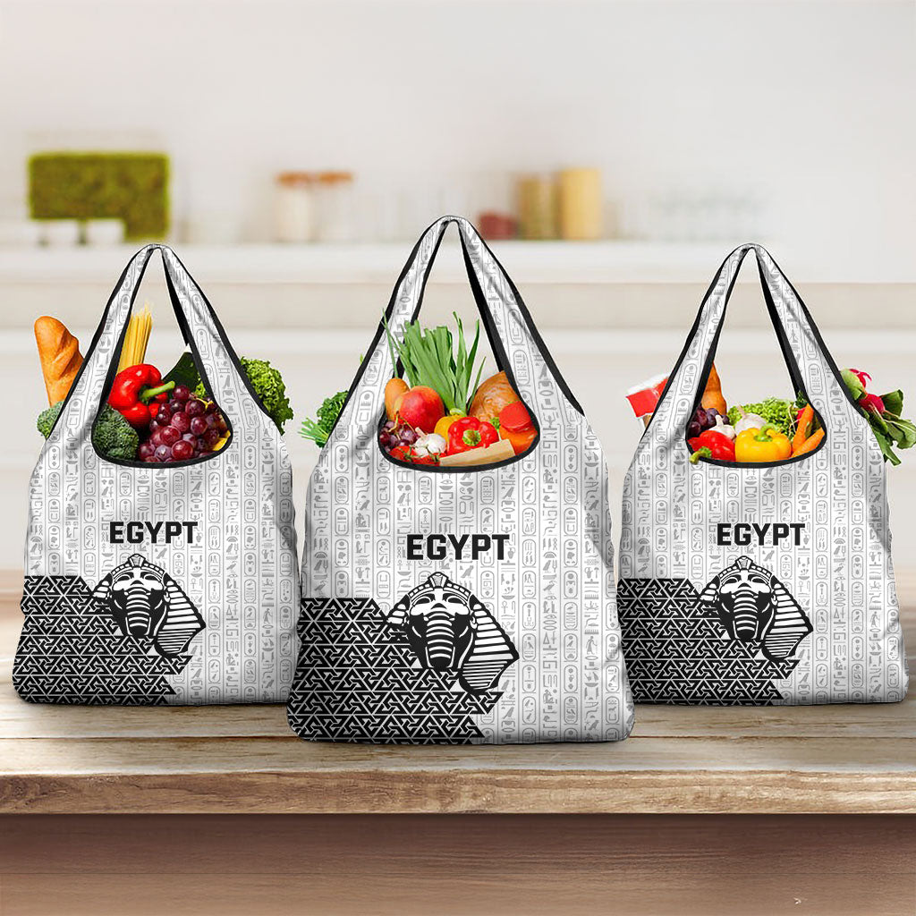 World Football 2026 Egypt Grocery Bag Pharaohs Hieroglyphs Pride White Version