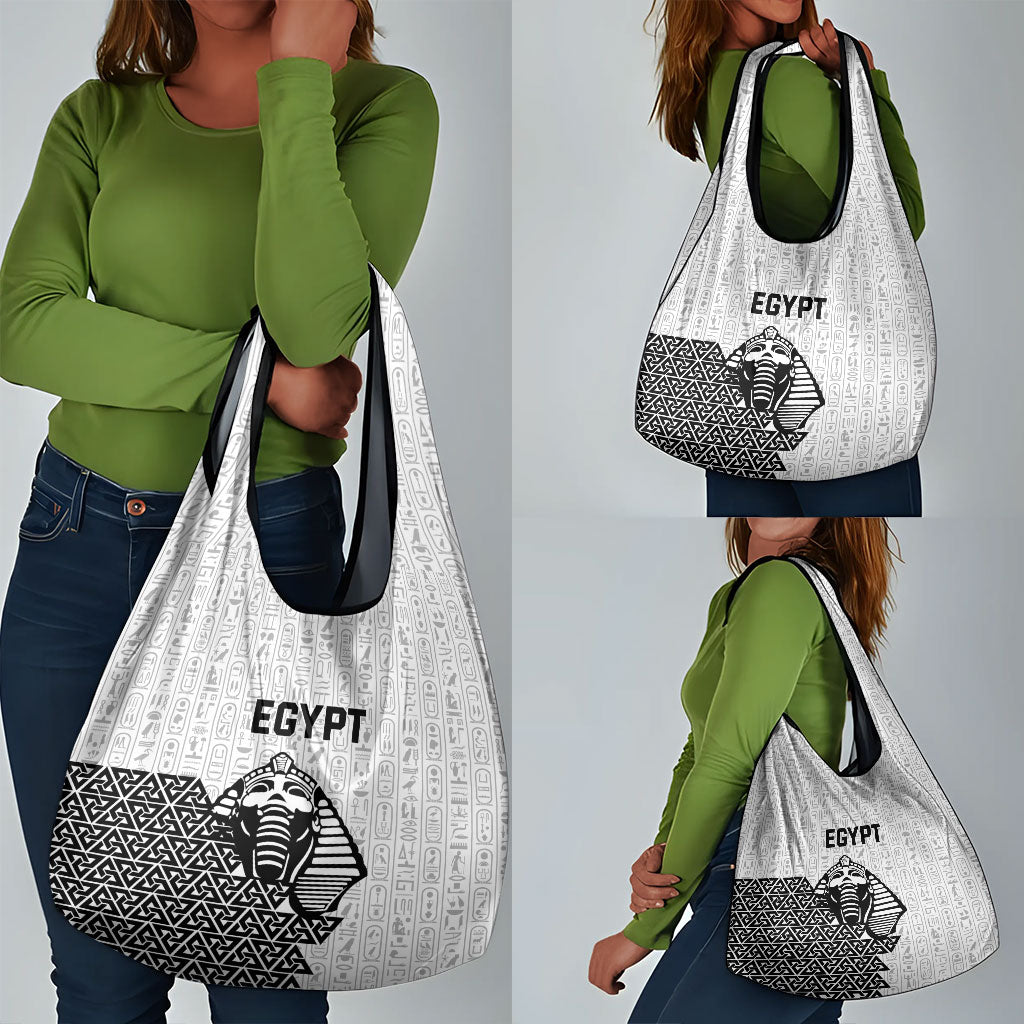 World Football 2026 Egypt Grocery Bag Pharaohs Hieroglyphs Pride White Version