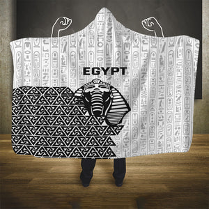 World Football 2026 Egypt Hooded Blanket Pharaohs Hieroglyphs Pride White Version