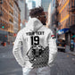 Custom World Football 2026 Egypt Hoodie Pharaohs Hieroglyphs Pride White Version