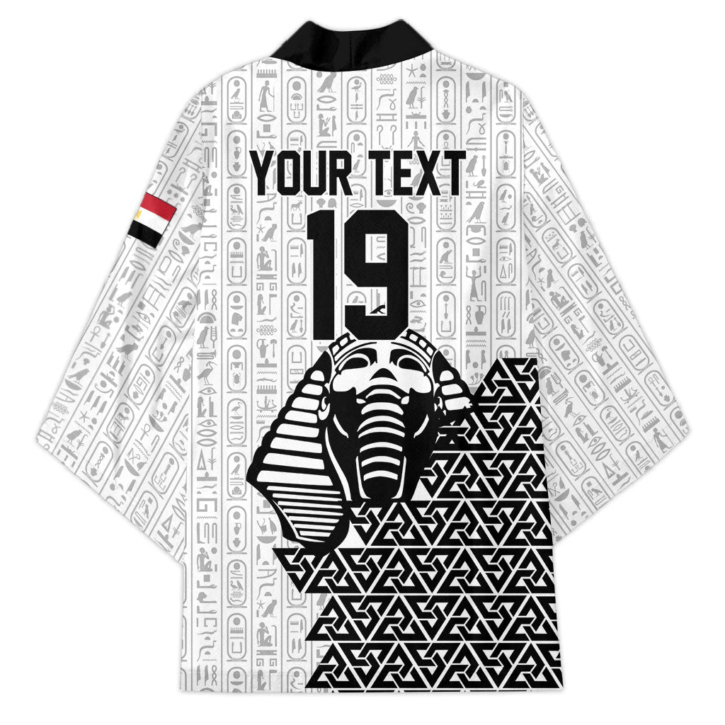 Custom World Football 2026 Egypt Kimono Pharaohs Hieroglyphs Pride White Version