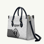 World Football 2026 Egypt Leather Bag Pharaohs Hieroglyphs Pride White Version