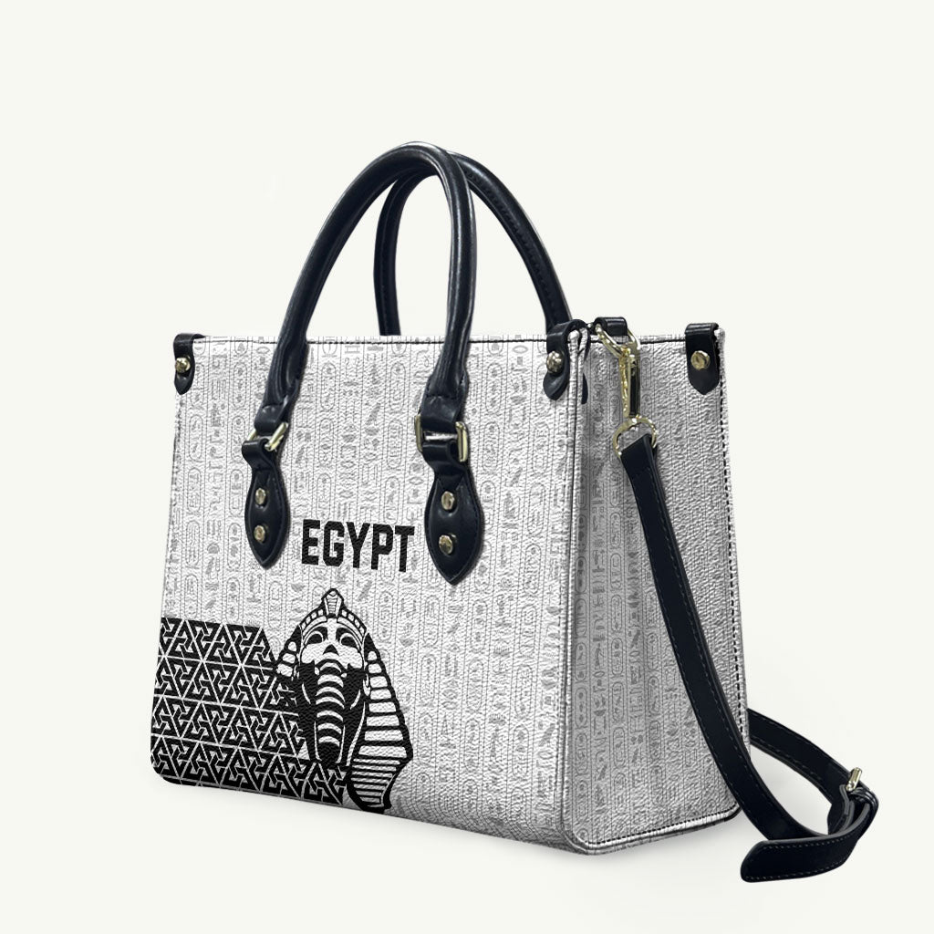 World Football 2026 Egypt Leather Bag Pharaohs Hieroglyphs Pride White Version