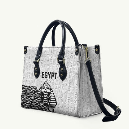 World Football 2026 Egypt Leather Bag Pharaohs Hieroglyphs Pride White Version
