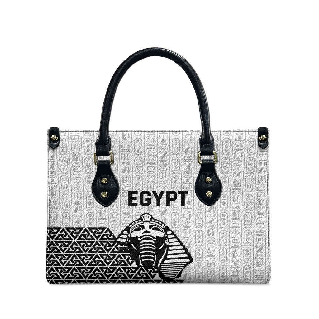 World Football 2026 Egypt Leather Bag Pharaohs Hieroglyphs Pride White Version