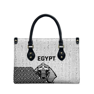 World Football 2026 Egypt Leather Bag Pharaohs Hieroglyphs Pride White Version