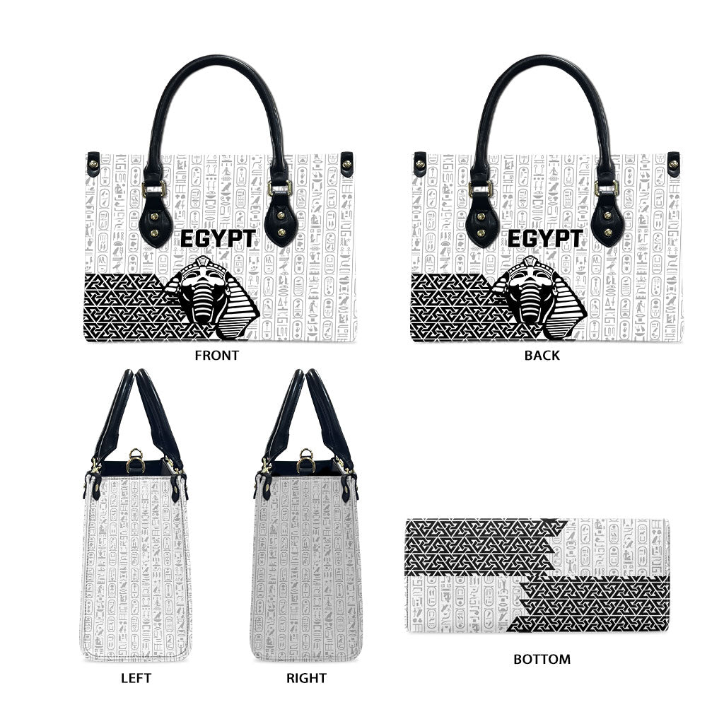 World Football 2026 Egypt Leather Bag Pharaohs Hieroglyphs Pride White Version