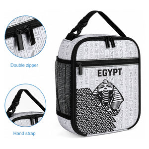 World Football 2026 Egypt Lunch Bag Pharaohs Hieroglyphs Pride White Version