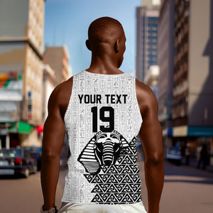 Custom World Football 2026 Egypt Men Tank Top Pharaohs Hieroglyphs Pride White Version