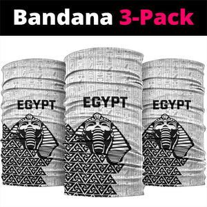 World Football 2026 Egypt Neck Gaiter Pharaohs Hieroglyphs Pride White Version