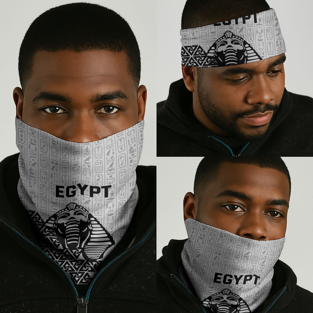 World Football 2026 Egypt Neck Gaiter Pharaohs Hieroglyphs Pride White Version