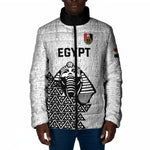 Custom World Football 2026 Egypt Padded Jacket Pharaohs Hieroglyphs Pride White Version