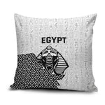 World Football 2026 Egypt Pillow Cover Pharaohs Hieroglyphs Pride White Version