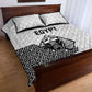 World Football 2026 Egypt Quilt Bed Set Pharaohs Hieroglyphs Pride White Version