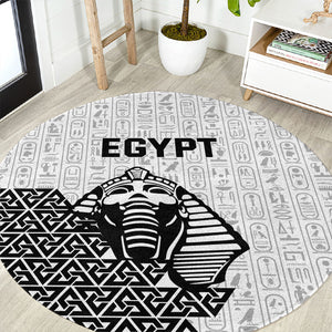 World Football 2026 Egypt Round Carpet Pharaohs Hieroglyphs Pride White Version