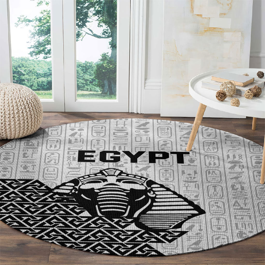 World Football 2026 Egypt Round Carpet Pharaohs Hieroglyphs Pride White Version