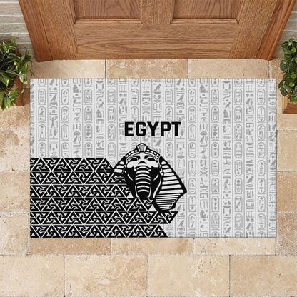 World Football 2026 Egypt Rubber Doormat Pharaohs Hieroglyphs Pride White Version