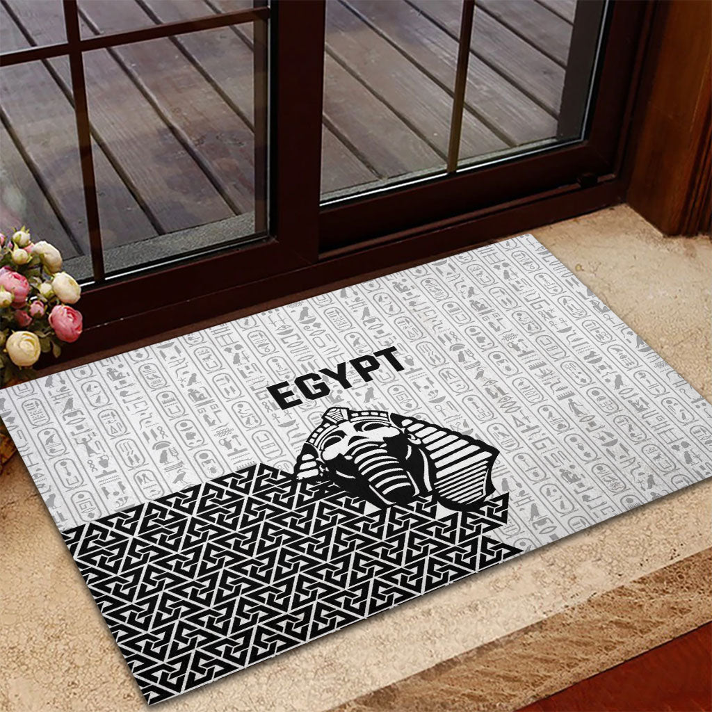 World Football 2026 Egypt Rubber Doormat Pharaohs Hieroglyphs Pride White Version