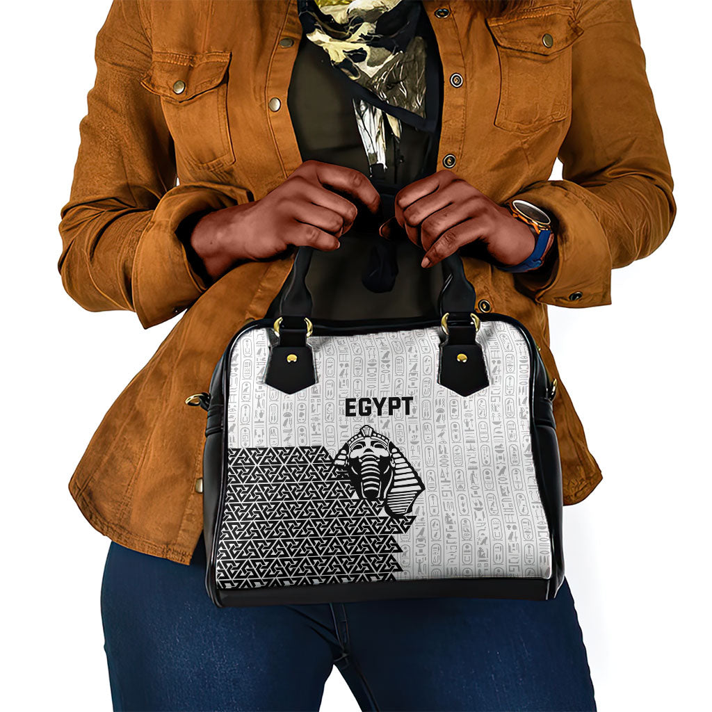 World Football 2026 Egypt Shoulder Handbag Pharaohs Hieroglyphs Pride White Version