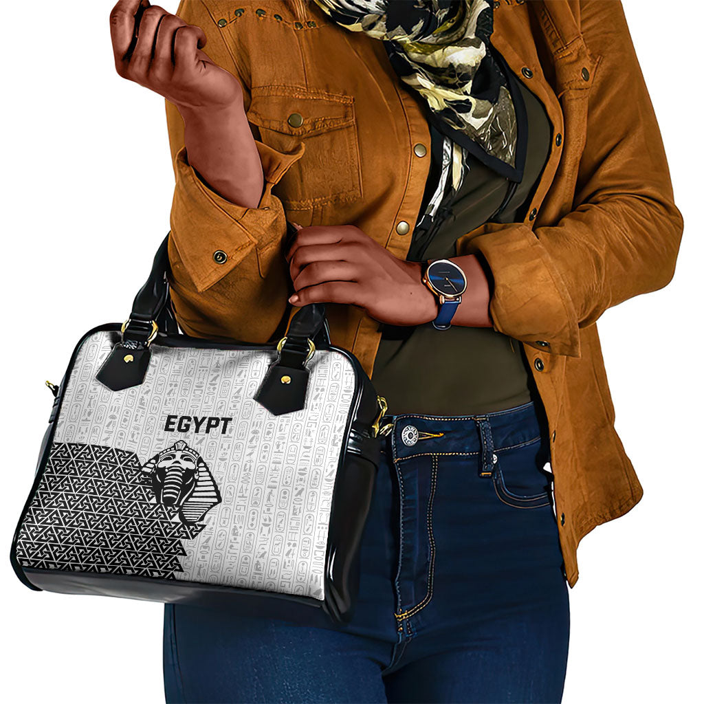 World Football 2026 Egypt Shoulder Handbag Pharaohs Hieroglyphs Pride White Version