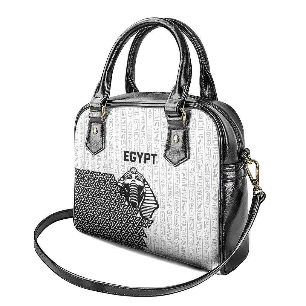 World Football 2026 Egypt Shoulder Handbag Pharaohs Hieroglyphs Pride White Version
