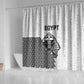 World Football 2026 Egypt Shower Curtain Pharaohs Hieroglyphs Pride White Version