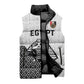 Custom World Football 2026 Egypt Sleeveless Puffer Jacket Pharaohs Hieroglyphs Pride White Version