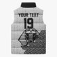 Custom World Football 2026 Egypt Sleeveless Puffer Jacket Pharaohs Hieroglyphs Pride White Version