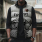 Custom World Football 2026 Egypt Sleeveless Puffer Jacket Pharaohs Hieroglyphs Pride White Version